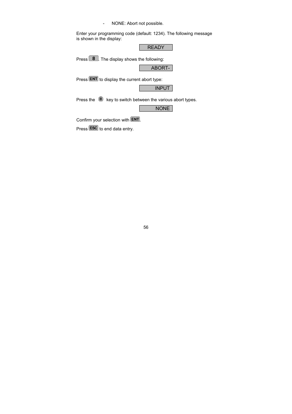 ABUS AZ6301 Terxon PSTN dialer User Manual | Page 56 / 189