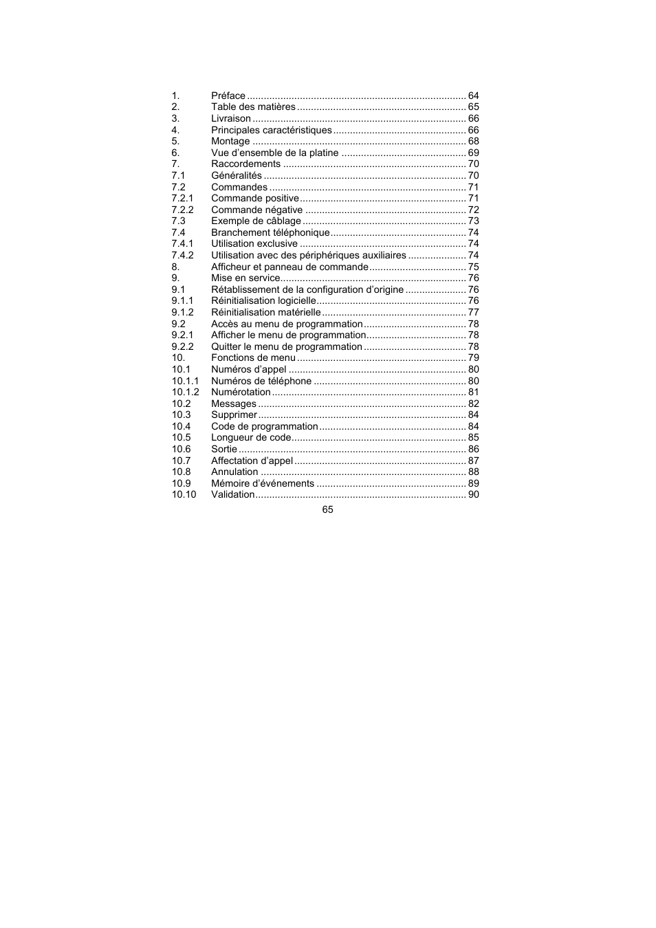 ABUS AZ6301 Terxon PSTN dialer User Manual | Page 65 / 189