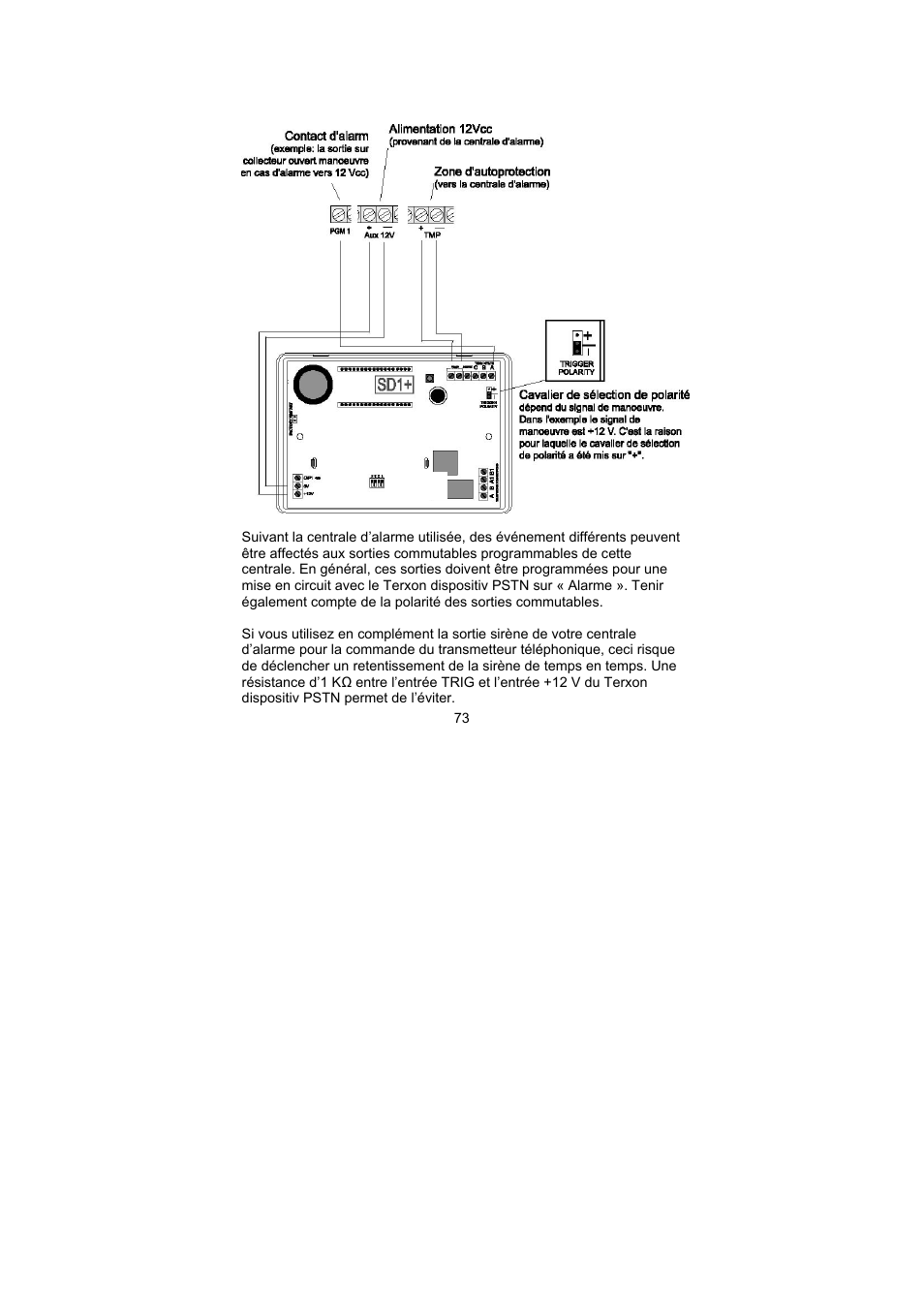ABUS AZ6301 Terxon PSTN dialer User Manual | Page 73 / 189