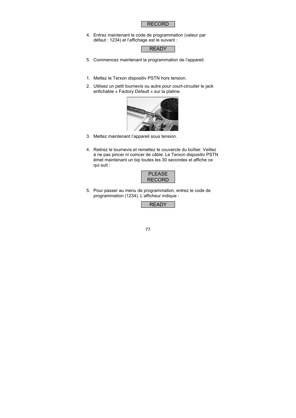 ABUS AZ6301 Terxon PSTN dialer User Manual | Page 77 / 189