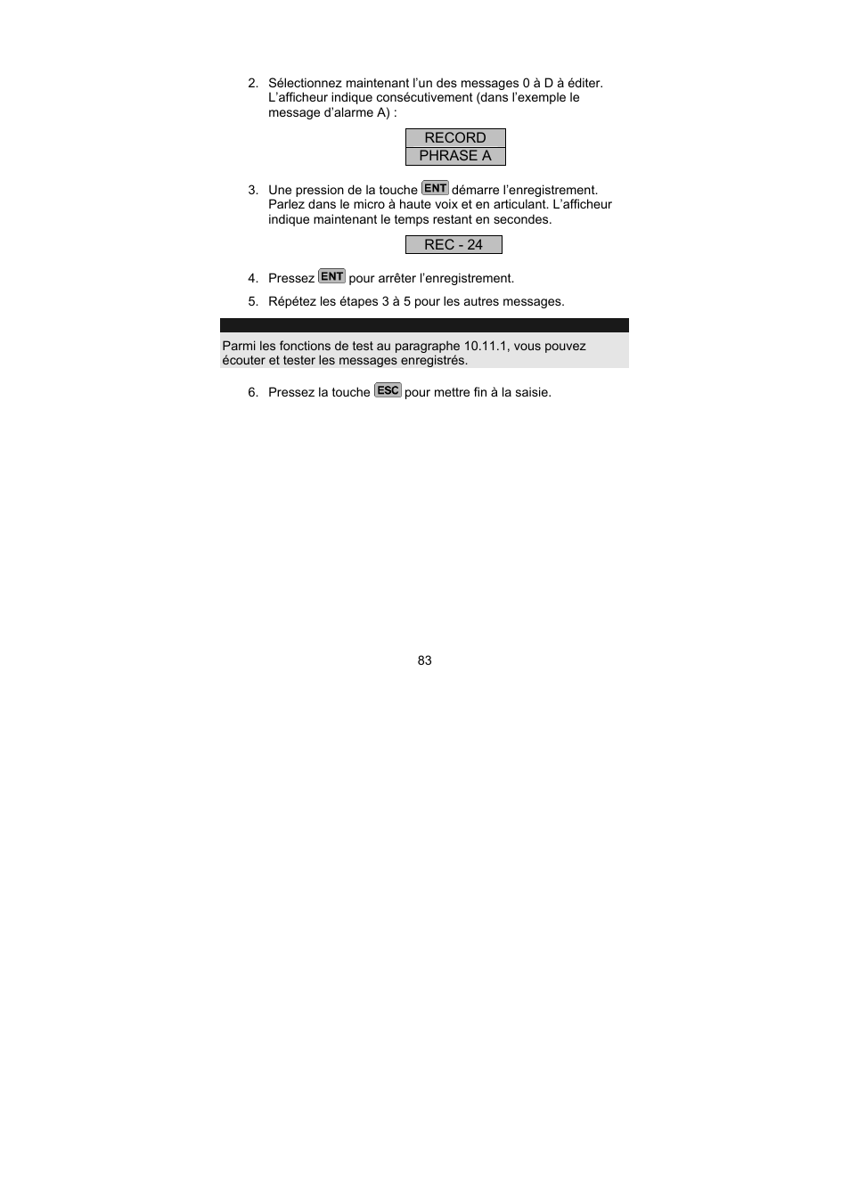 ABUS AZ6301 Terxon PSTN dialer User Manual | Page 83 / 189