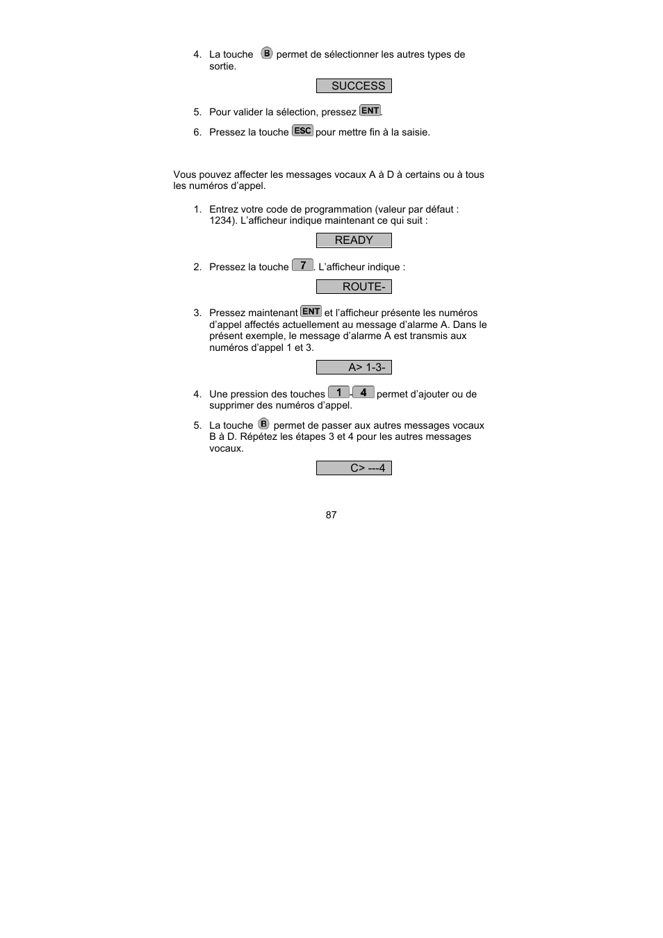 ABUS AZ6301 Terxon PSTN dialer User Manual | Page 87 / 189