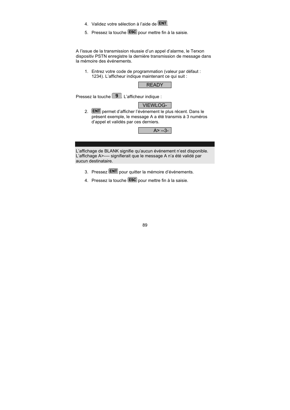 ABUS AZ6301 Terxon PSTN dialer User Manual | Page 89 / 189