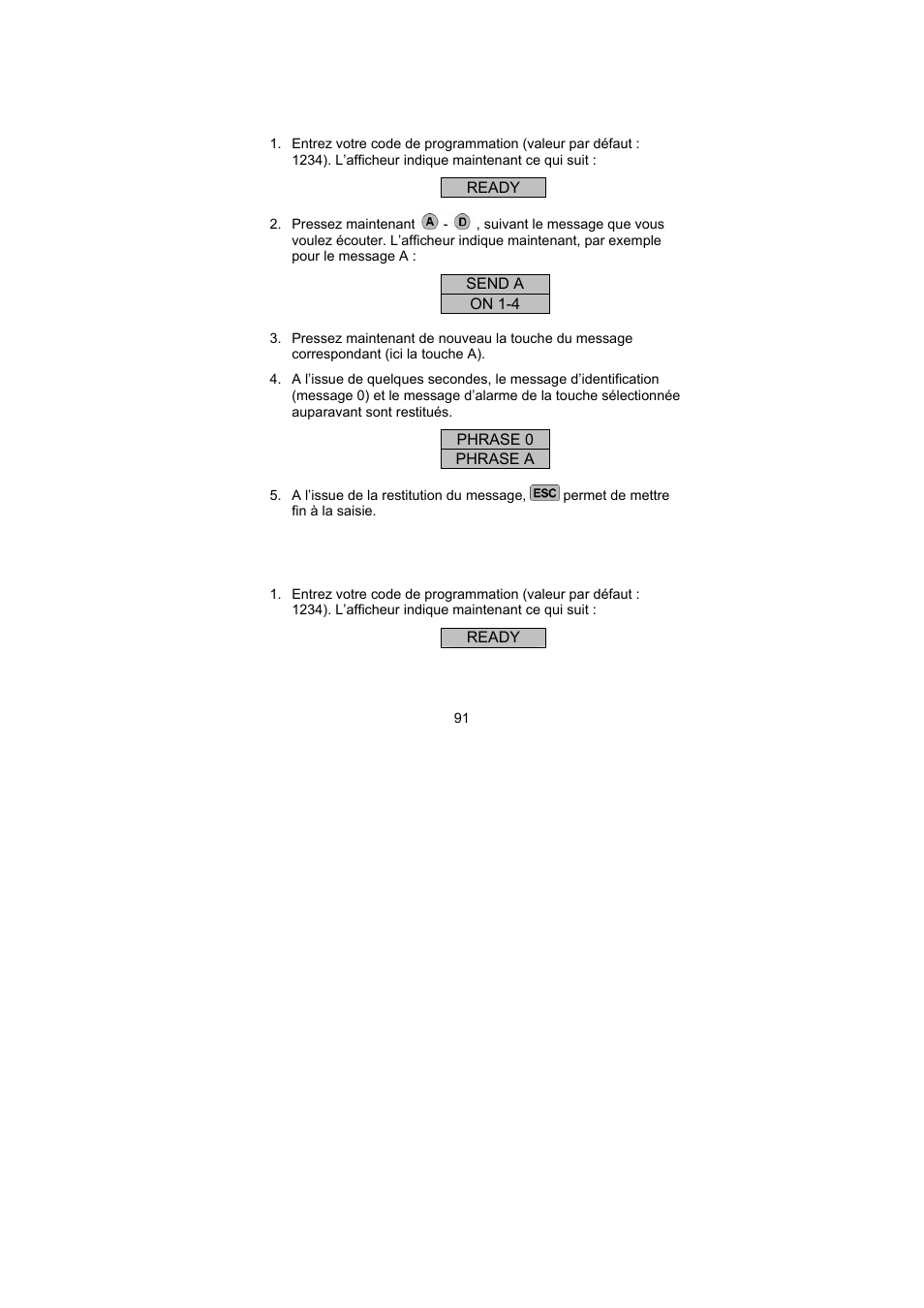 ABUS AZ6301 Terxon PSTN dialer User Manual | Page 91 / 189