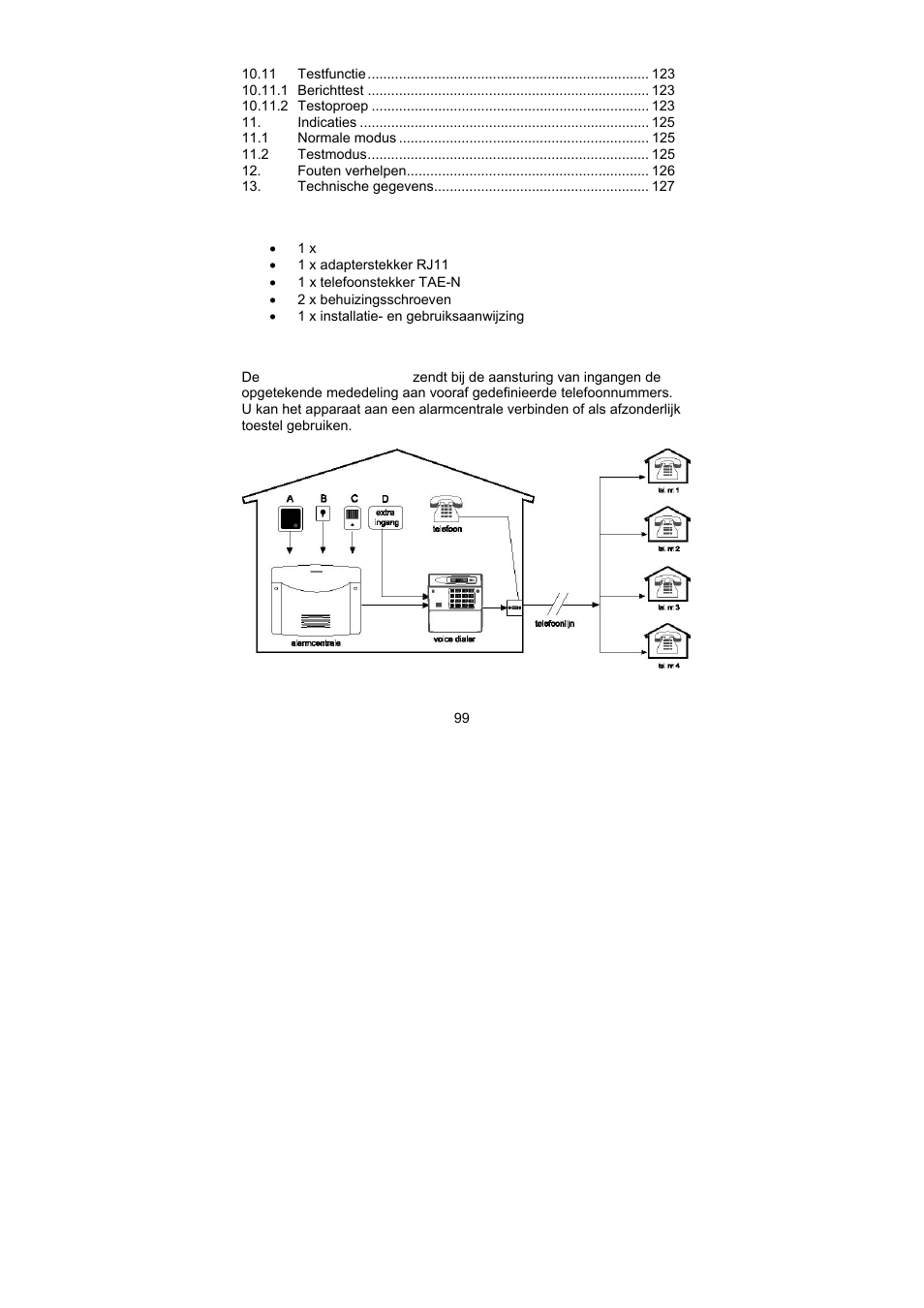 ABUS AZ6301 Terxon PSTN dialer User Manual | Page 99 / 189