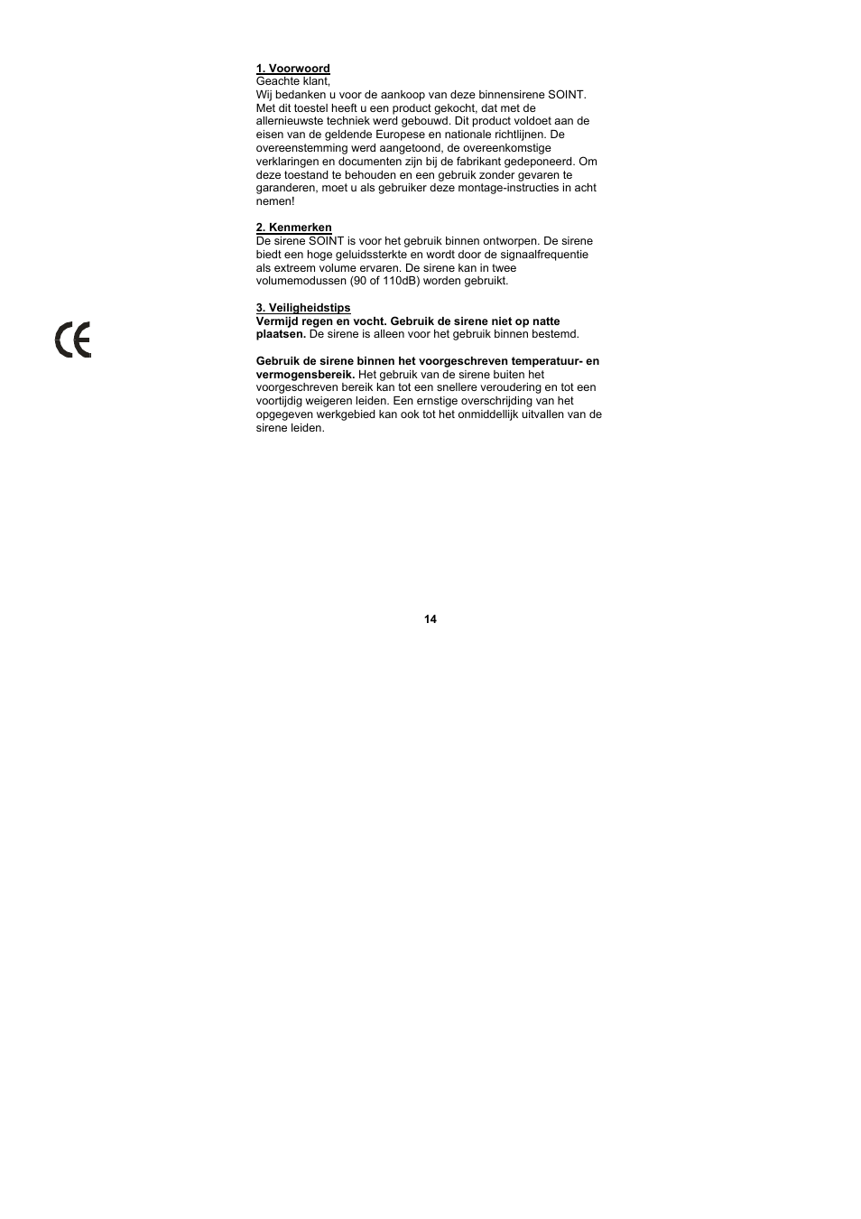 ABUS SG1250 Inside siren User Manual | Page 14 / 19