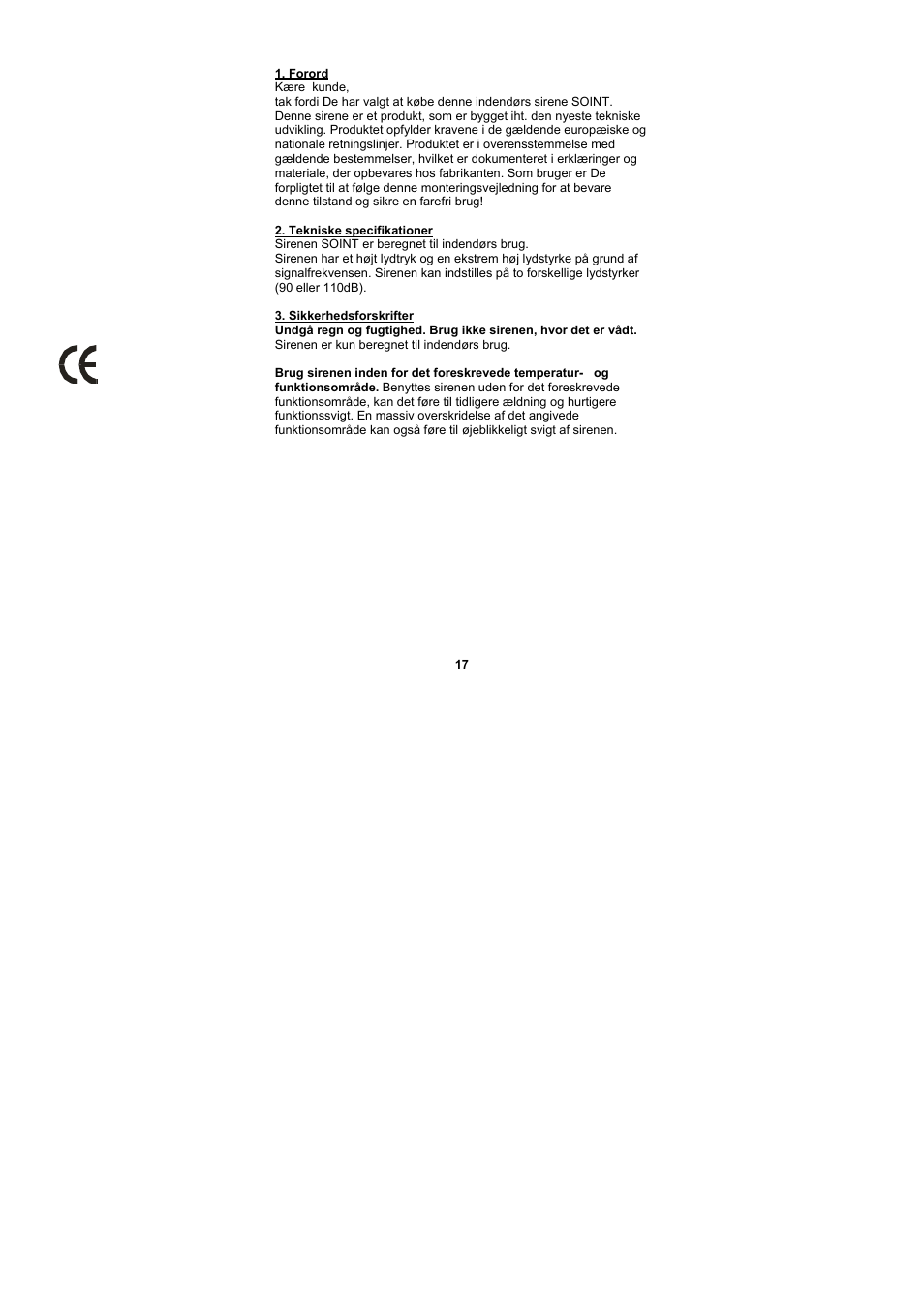 ABUS SG1250 Inside siren User Manual | Page 17 / 19