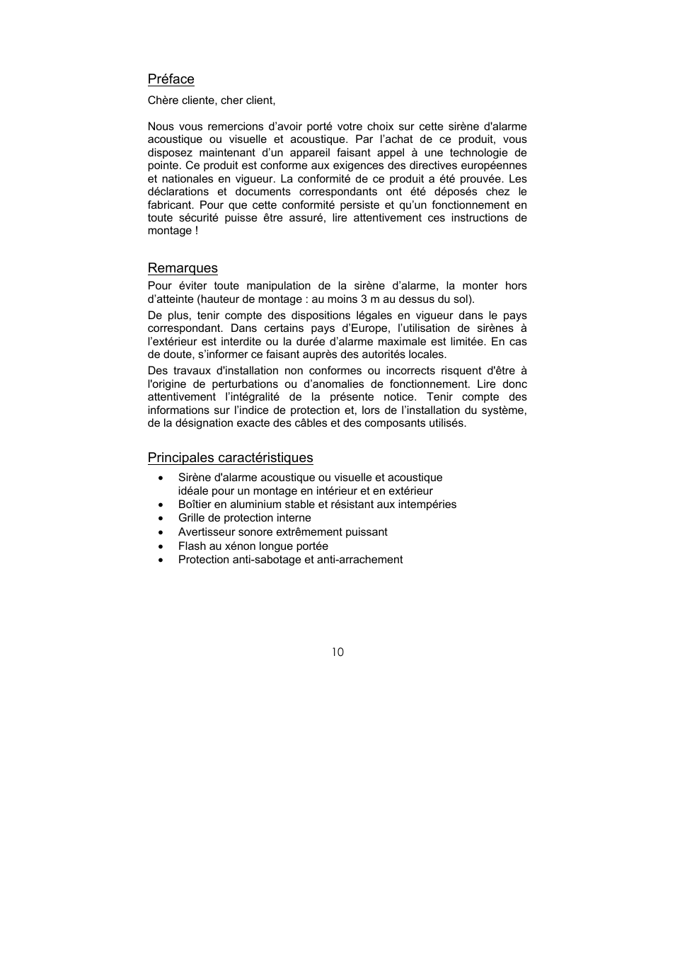 ABUS SG1660 Optic_acoustic combination signal transmitter User Manual | Page 10 / 24