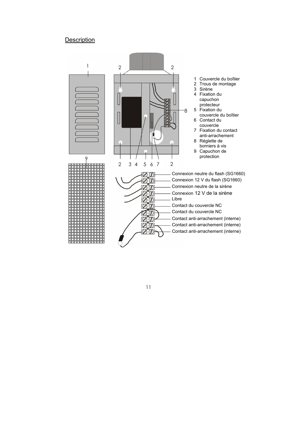 Description | ABUS SG1660 Optic_acoustic combination signal transmitter User Manual | Page 11 / 24