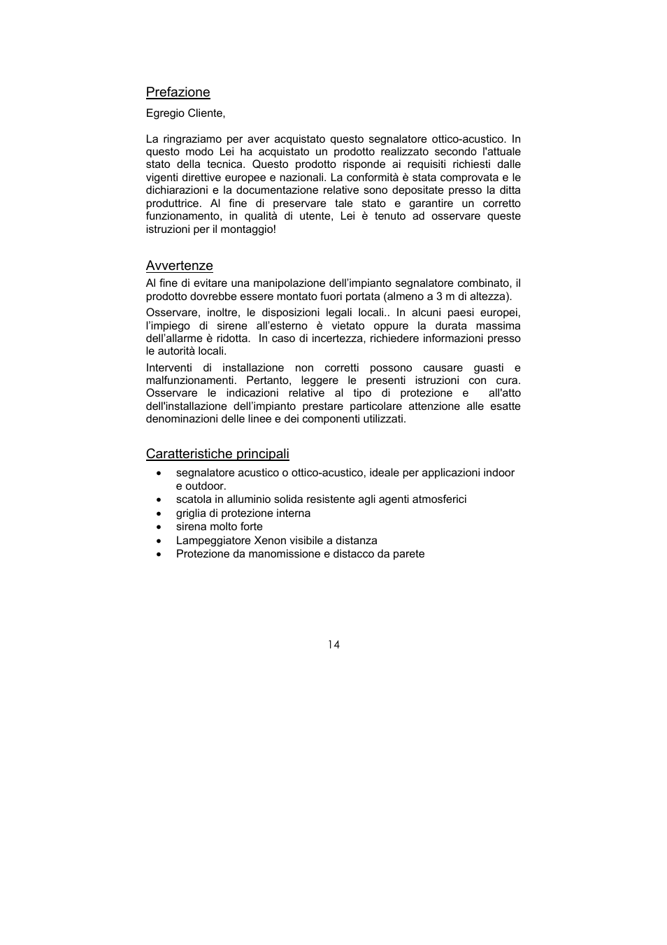 ABUS SG1660 Optic_acoustic combination signal transmitter User Manual | Page 14 / 24