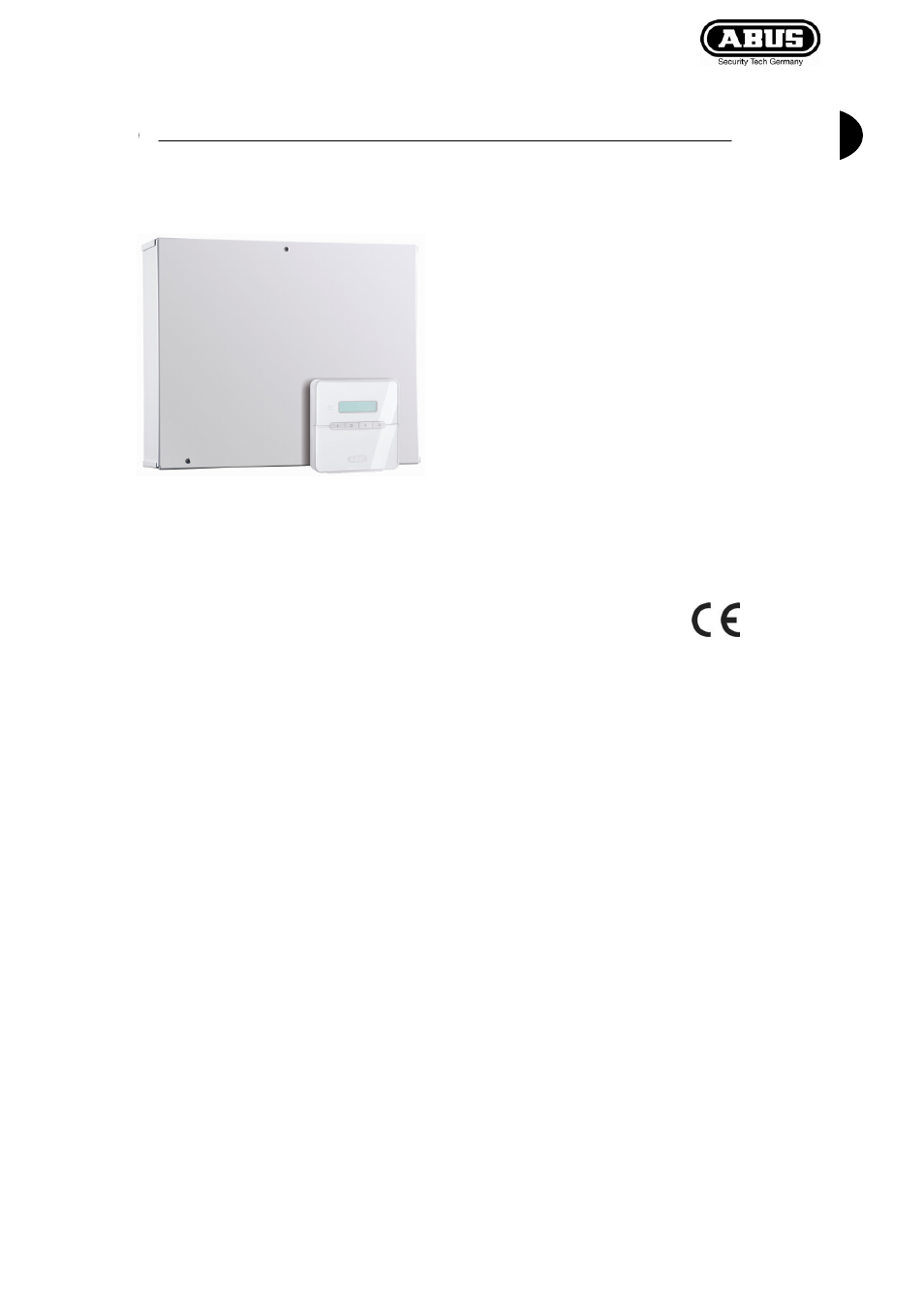 Inst_az5100_uk_ver3, Perfect security for the home and the office | ABUS AZ4110 LCD Keypad for Terxon SX_MX Installation User Manual | Page 105 / 484