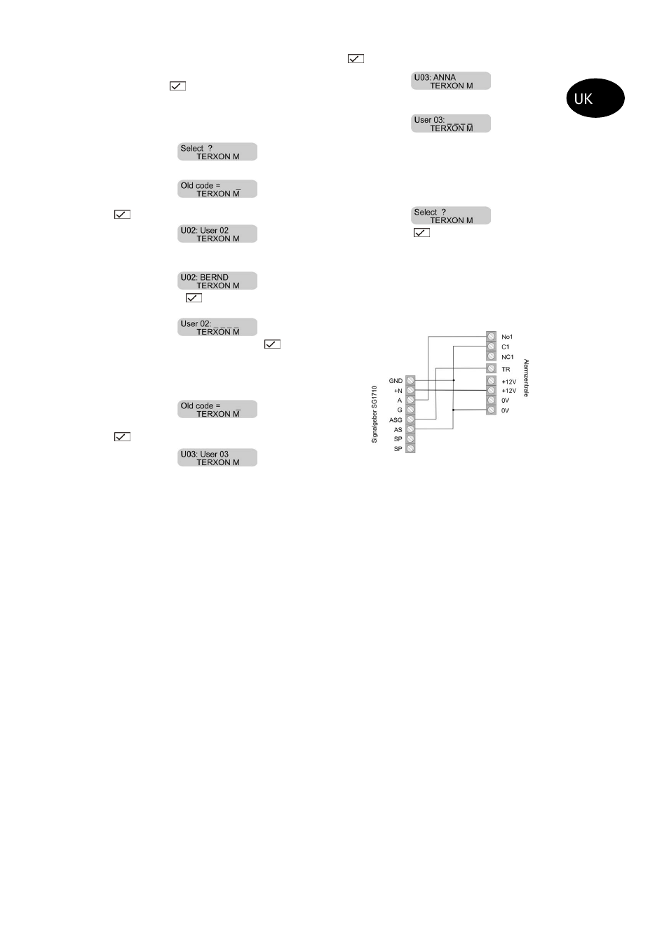 ABUS AZ4110 LCD Keypad for Terxon SX_MX Installation User Manual | Page 133 / 484