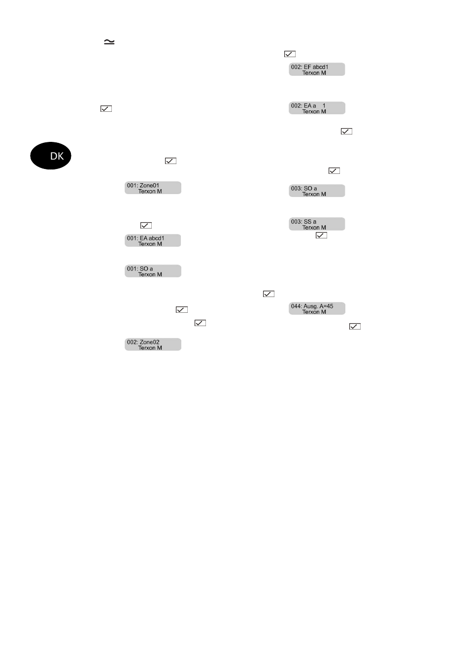 ABUS AZ4110 LCD Keypad for Terxon SX_MX Installation User Manual | Page 410 / 484
