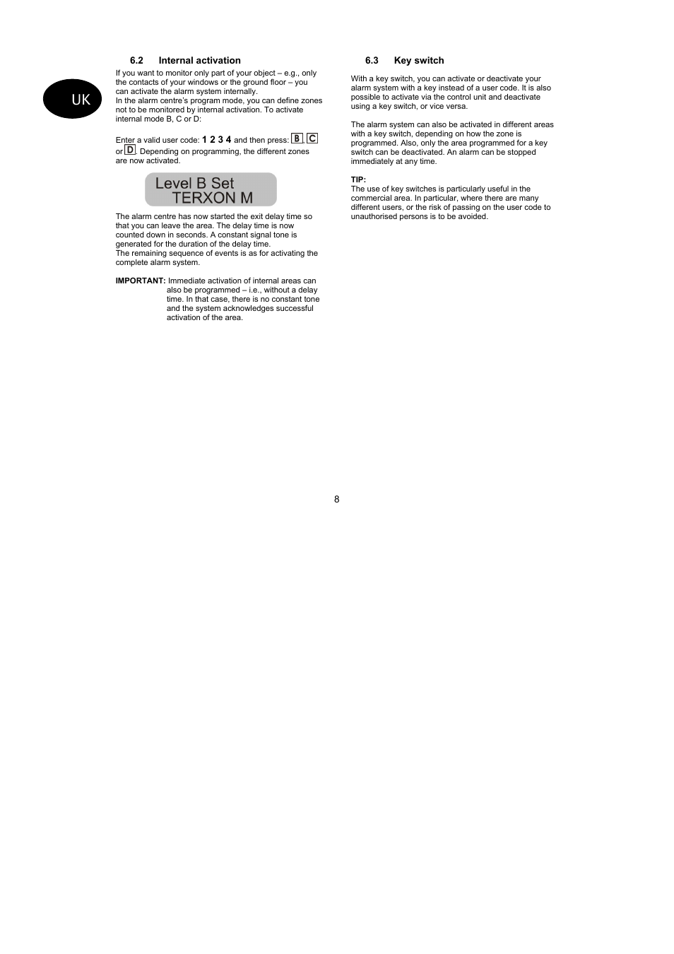 ABUS AZ4110 LCD Keypad for Terxon SX_MX Operating instructions User Manual | Page 30 / 82