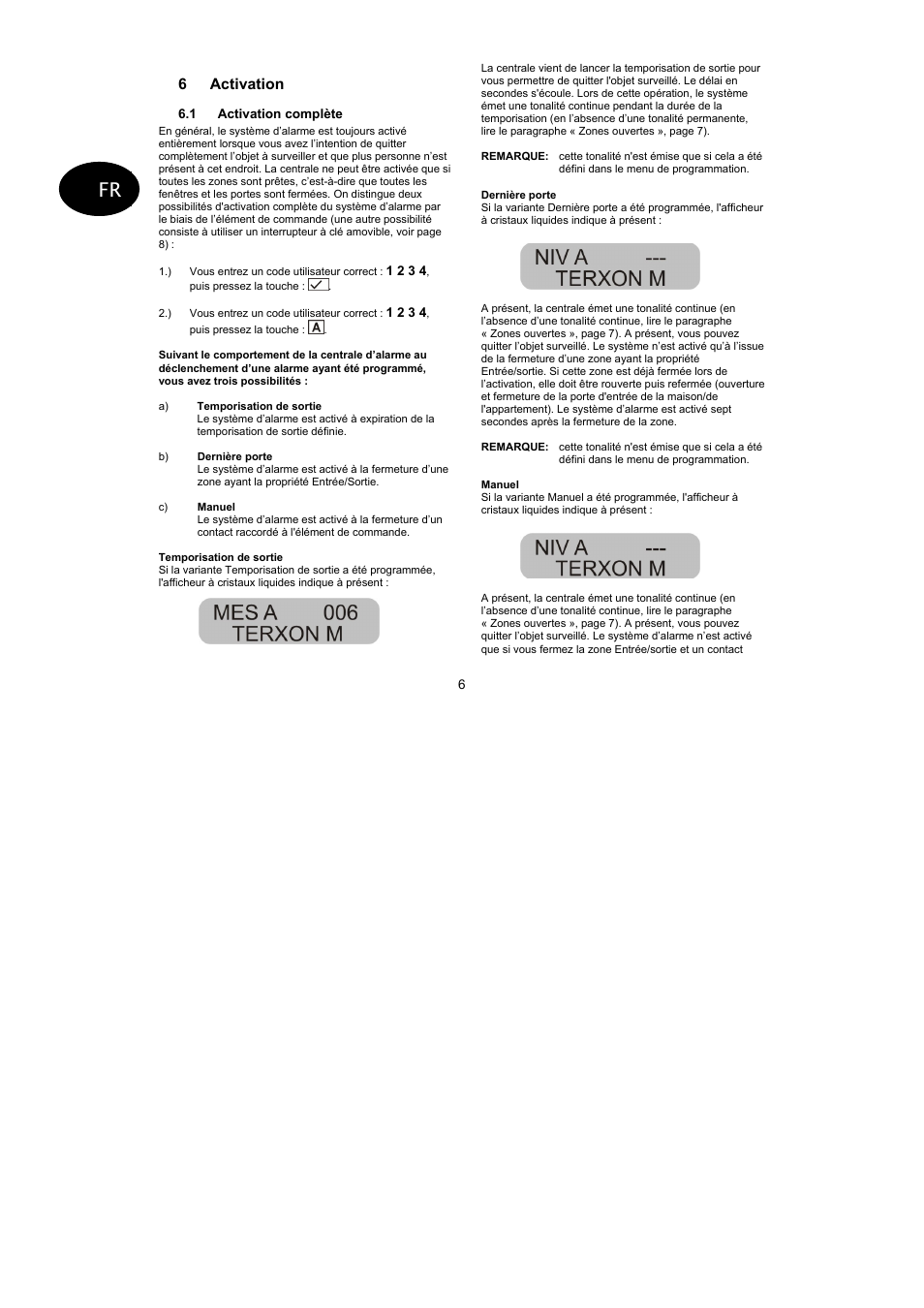 ABUS AZ4110 LCD Keypad for Terxon SX_MX Operating instructions User Manual | Page 48 / 82