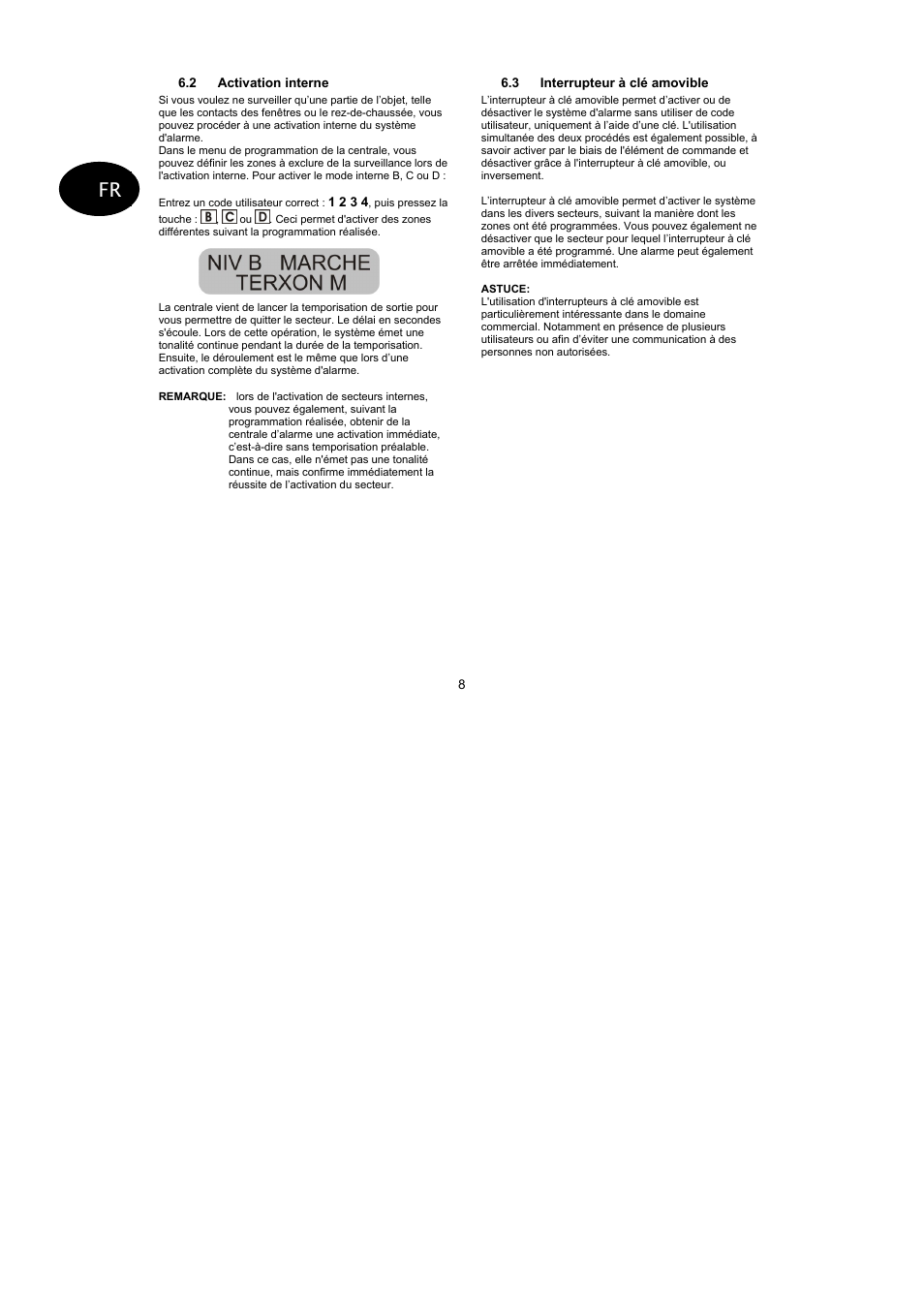 ABUS AZ4110 LCD Keypad for Terxon SX_MX Operating instructions User Manual | Page 50 / 82