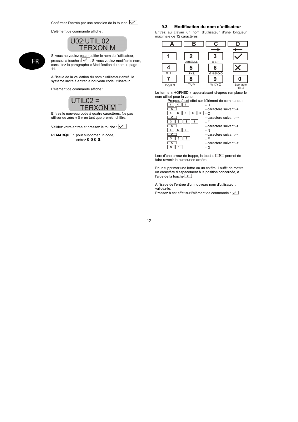 ABUS AZ4110 LCD Keypad for Terxon SX_MX Operating instructions User Manual | Page 54 / 82