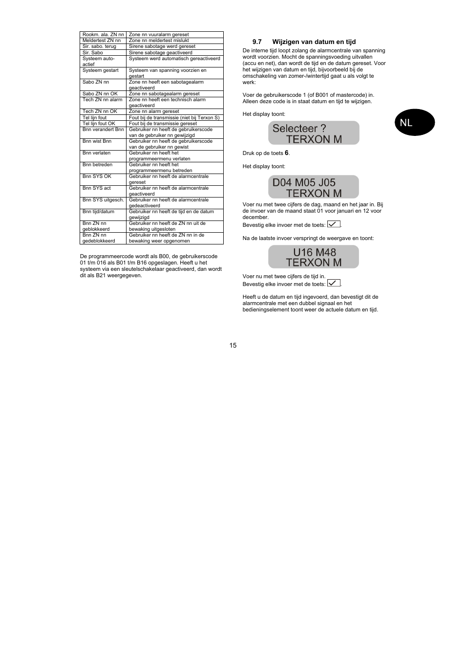 ABUS AZ4110 LCD Keypad for Terxon SX_MX Operating instructions User Manual | Page 77 / 82