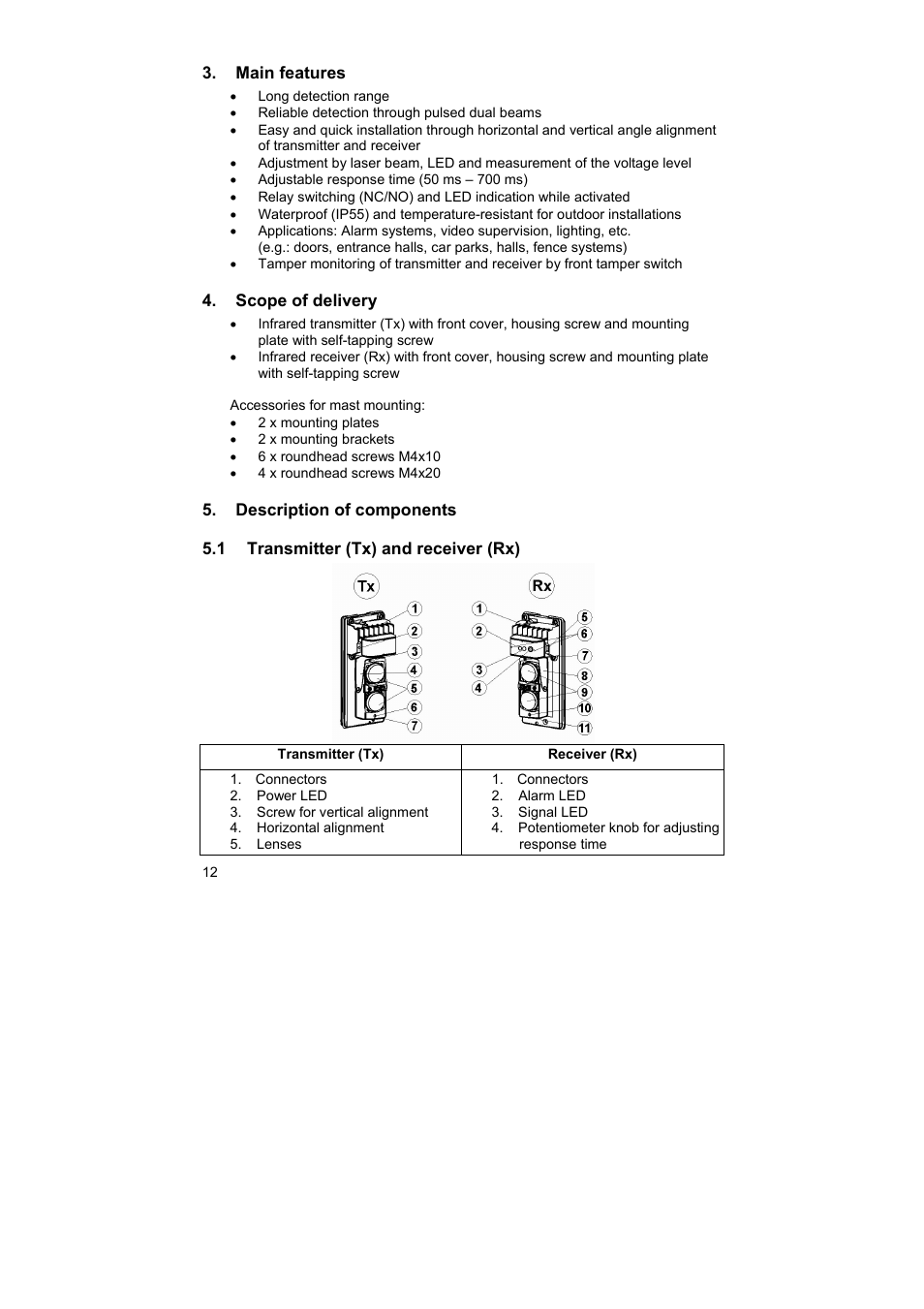 ABUS LS2120 Profiline infrared Light beam User Manual | Page 12 / 43