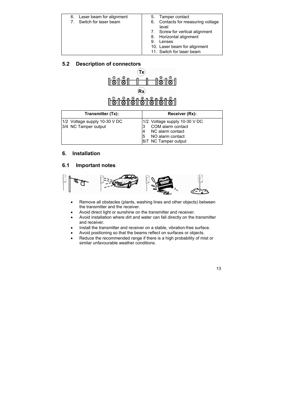 ABUS LS2120 Profiline infrared Light beam User Manual | Page 13 / 43