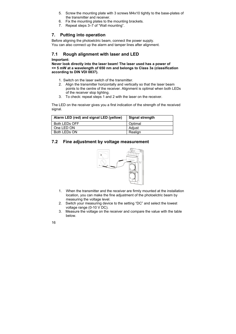 ABUS LS2120 Profiline infrared Light beam User Manual | Page 16 / 43