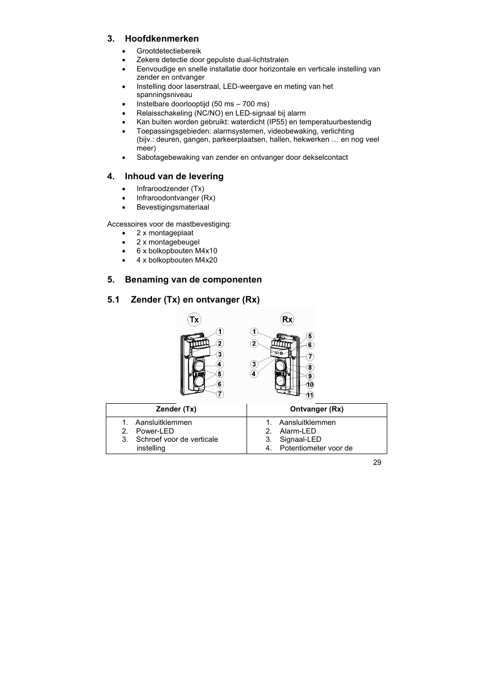 ABUS LS2120 Profiline infrared Light beam User Manual | Page 29 / 43
