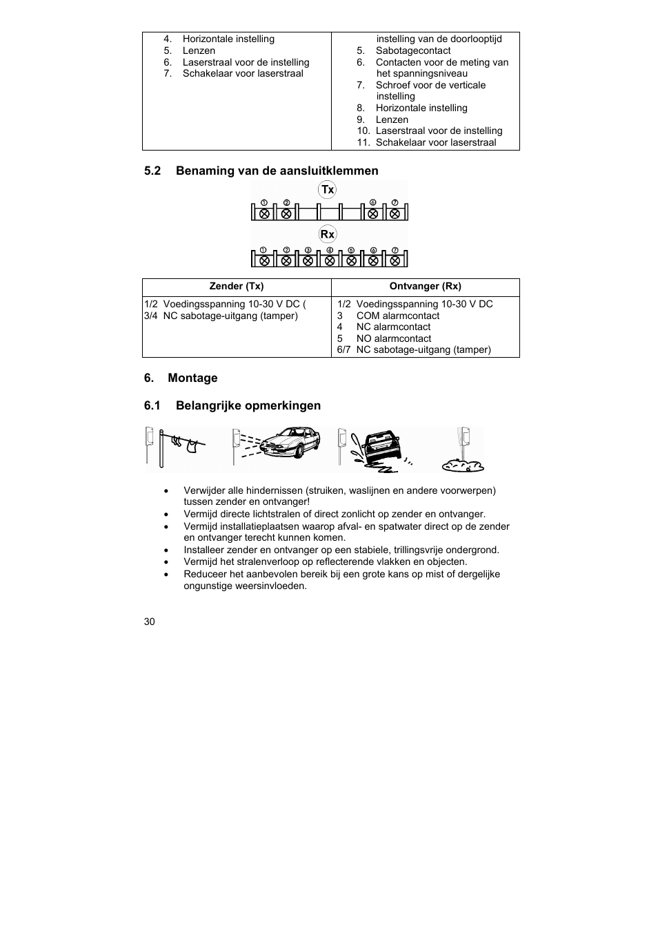 ABUS LS2120 Profiline infrared Light beam User Manual | Page 30 / 43