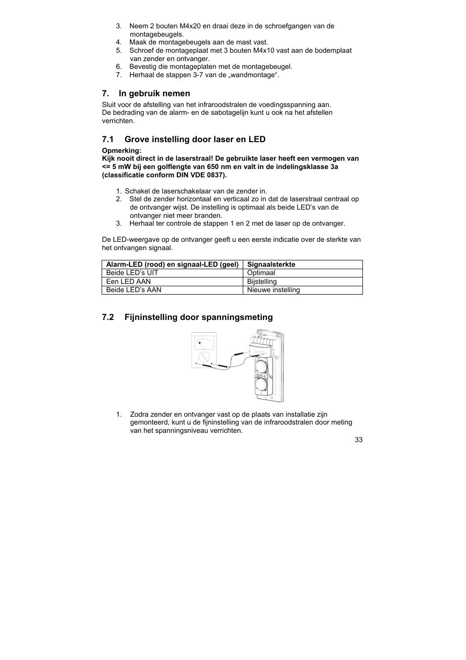 ABUS LS2120 Profiline infrared Light beam User Manual | Page 33 / 43