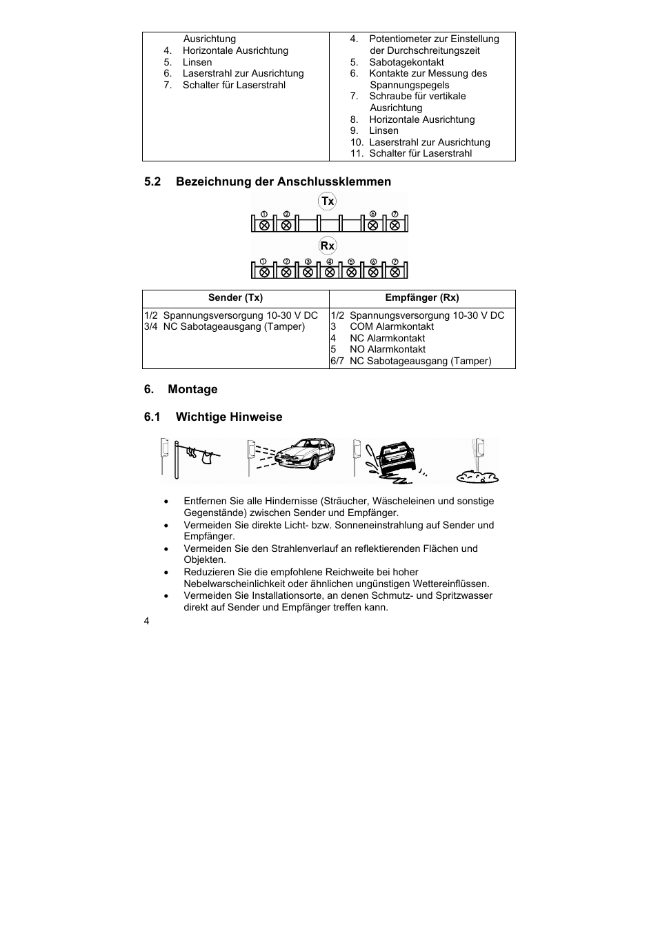 ABUS LS2120 Profiline infrared Light beam User Manual | Page 4 / 43