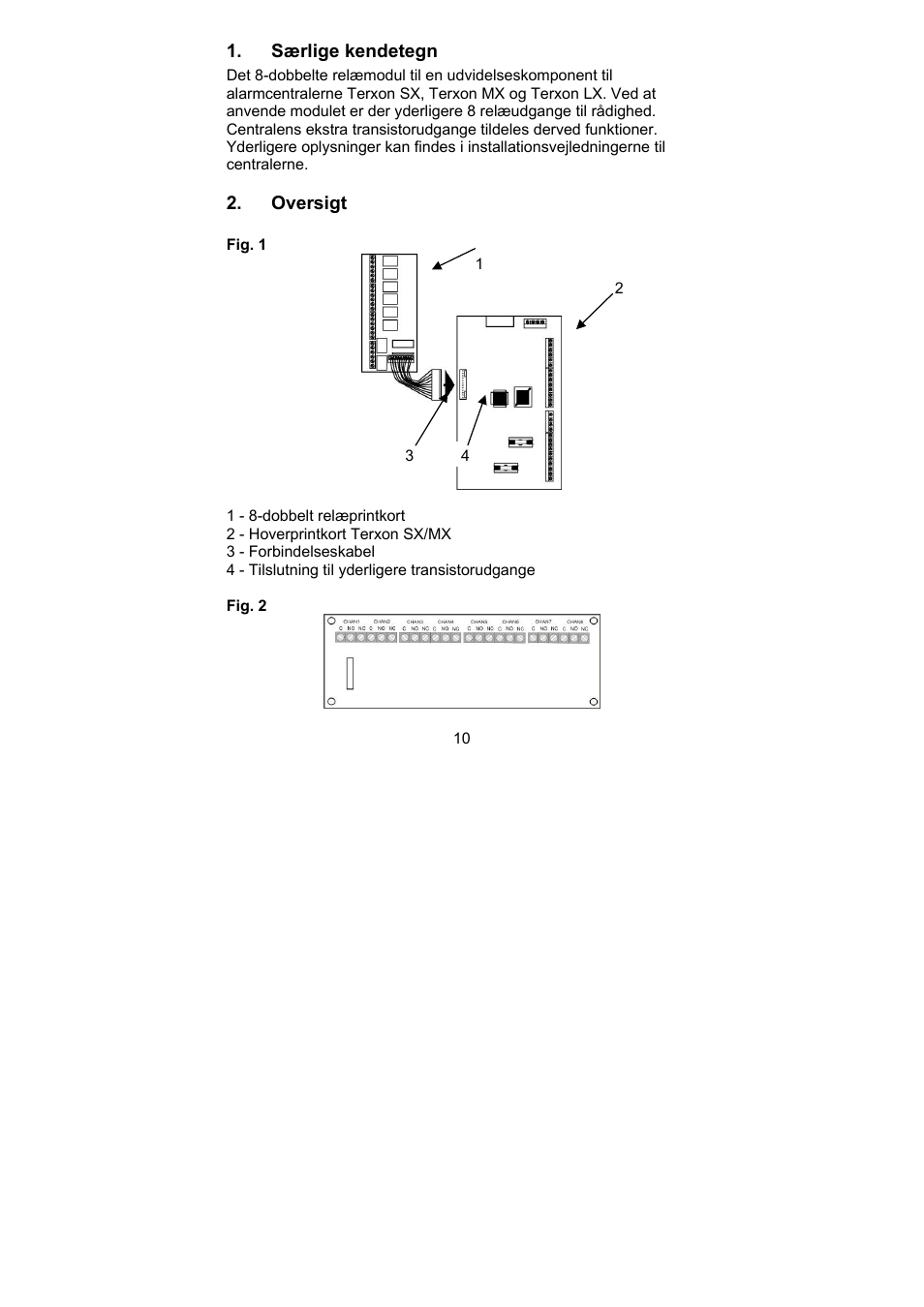 ABUS AZ4140 Relay board for the Terxon SX_MX_LX, 8 outputs User Manual | Page 10 / 14
