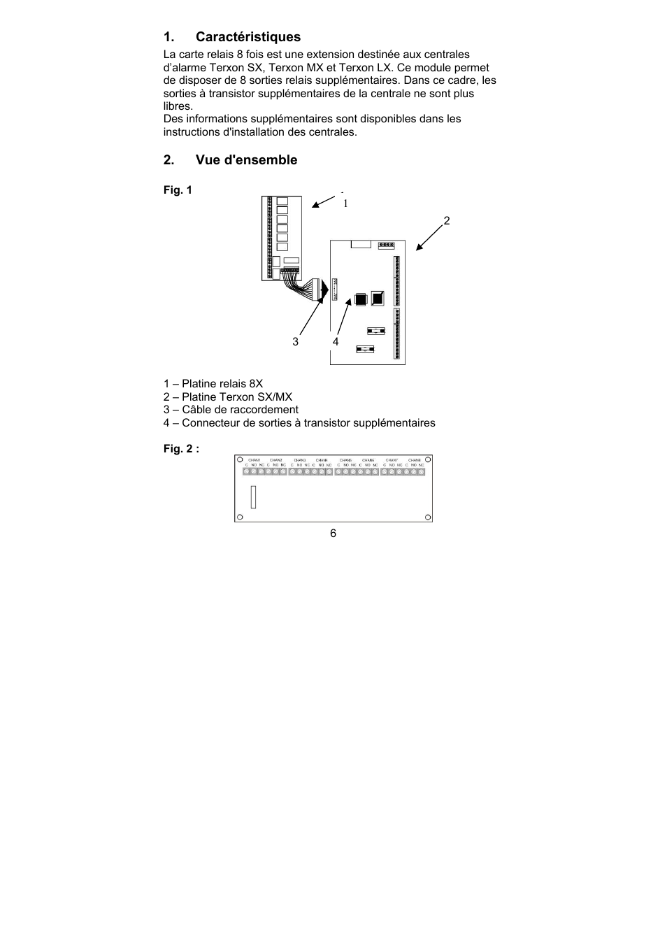 ABUS AZ4140 Relay board for the Terxon SX_MX_LX, 8 outputs User Manual | Page 6 / 14