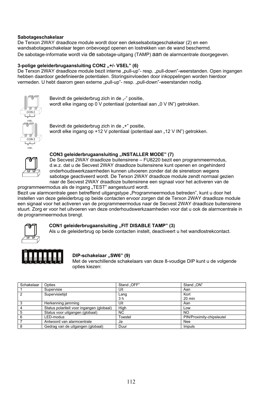 ABUS AZ4290 Terxon 2WAY Module User Manual | Page 112 / 156