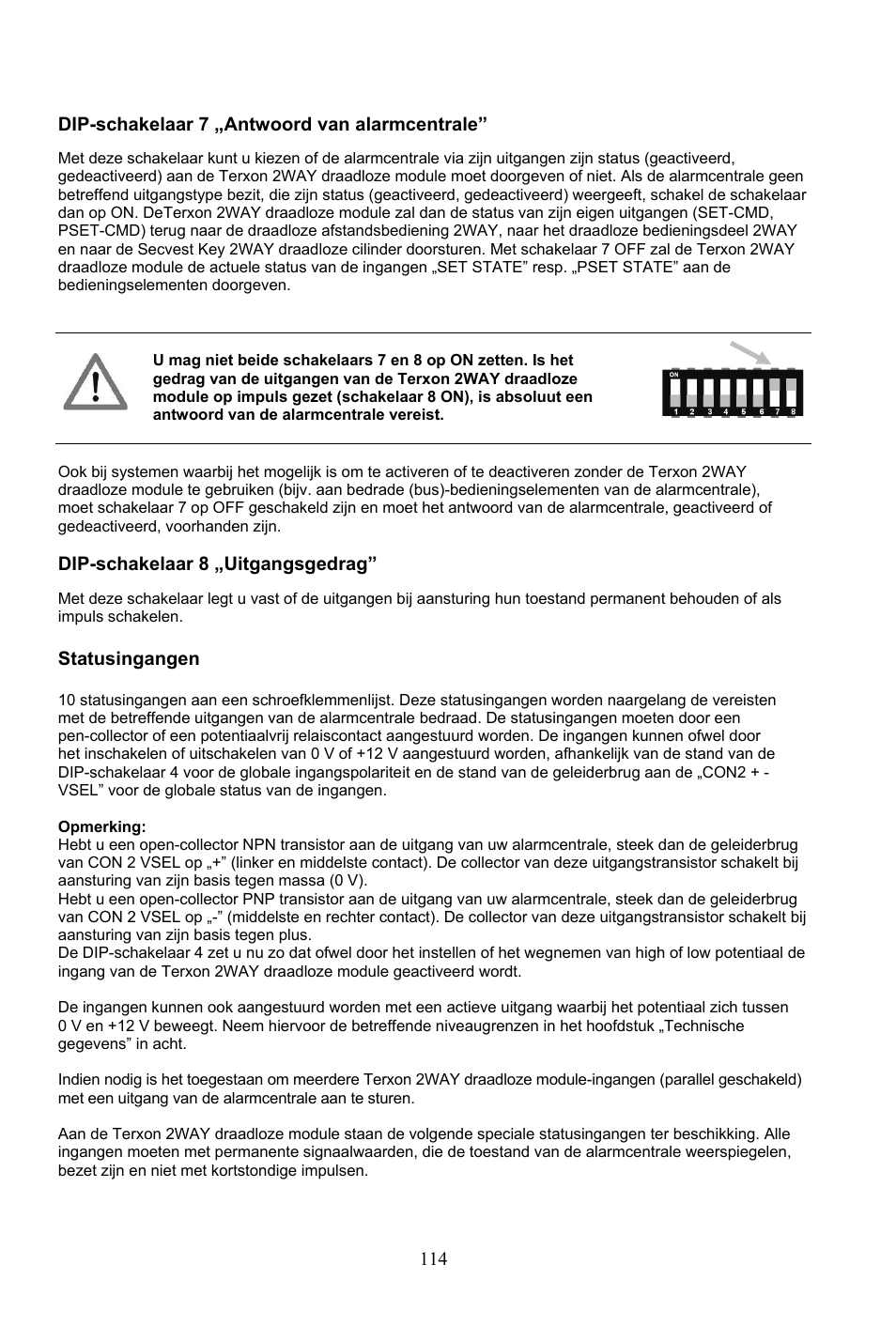 ABUS AZ4290 Terxon 2WAY Module User Manual | Page 114 / 156