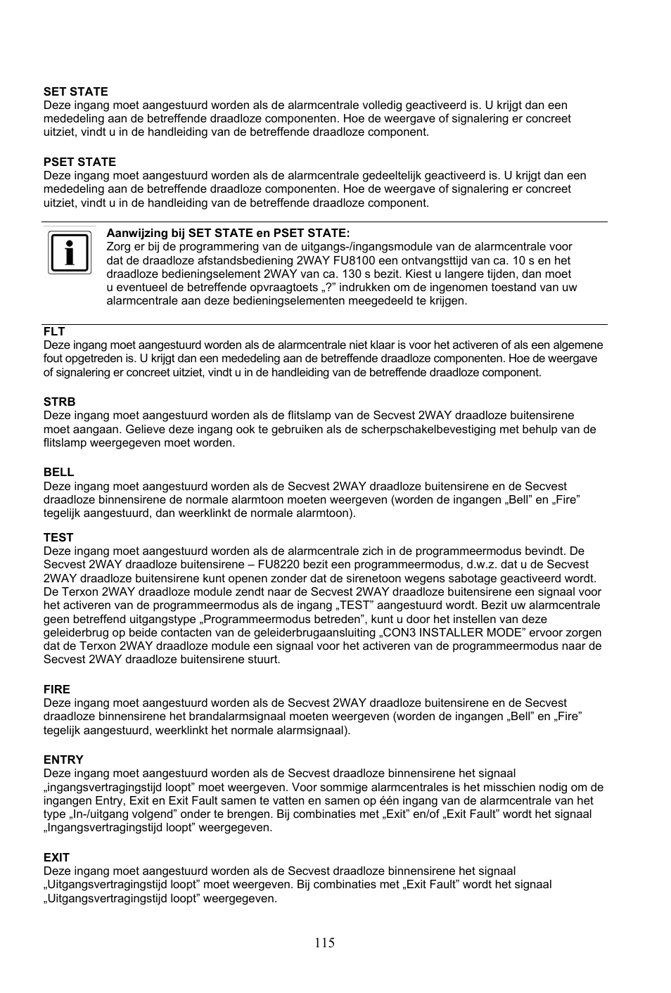ABUS AZ4290 Terxon 2WAY Module User Manual | Page 115 / 156