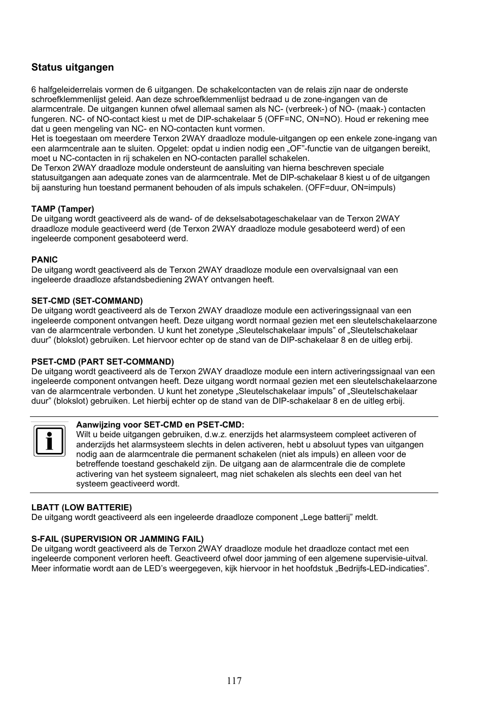 ABUS AZ4290 Terxon 2WAY Module User Manual | Page 117 / 156
