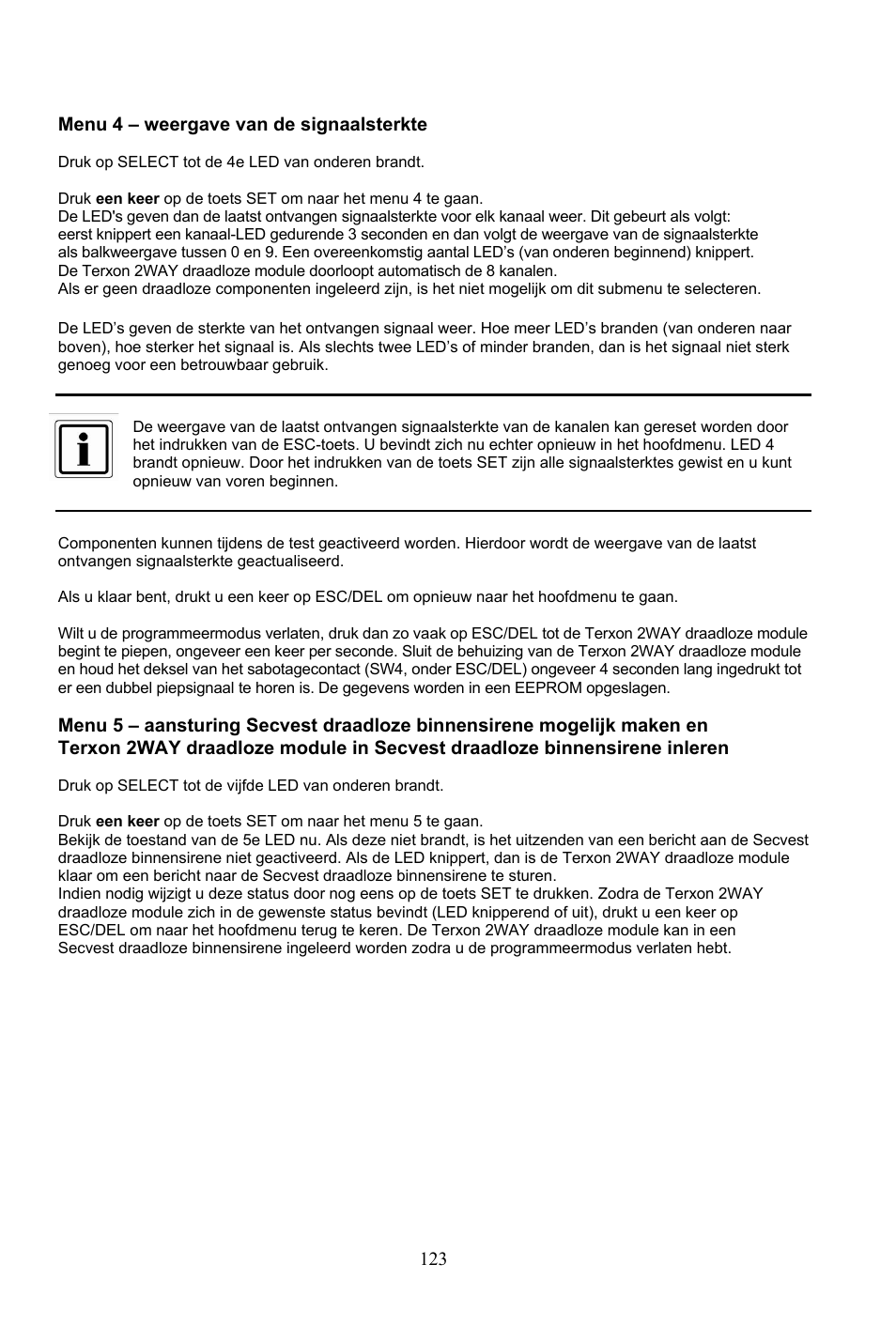 ABUS AZ4290 Terxon 2WAY Module User Manual | Page 123 / 156