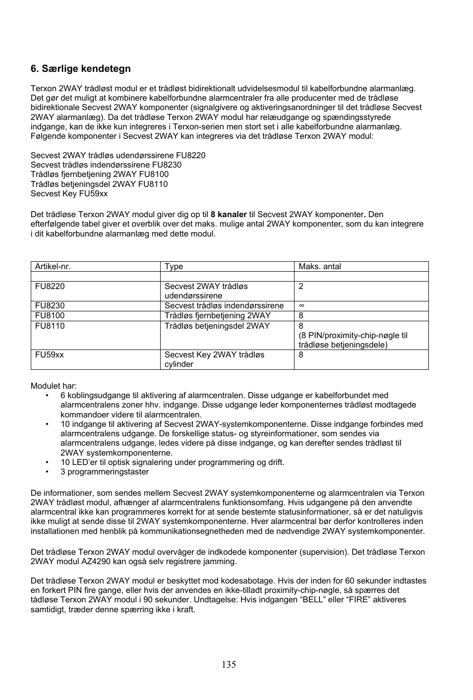 ABUS AZ4290 Terxon 2WAY Module User Manual | Page 135 / 156