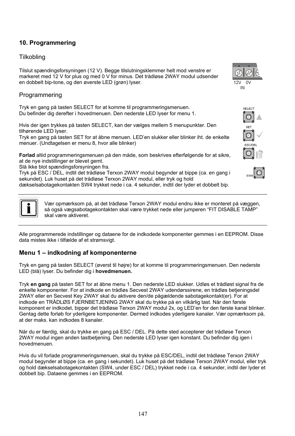 ABUS AZ4290 Terxon 2WAY Module User Manual | Page 147 / 156