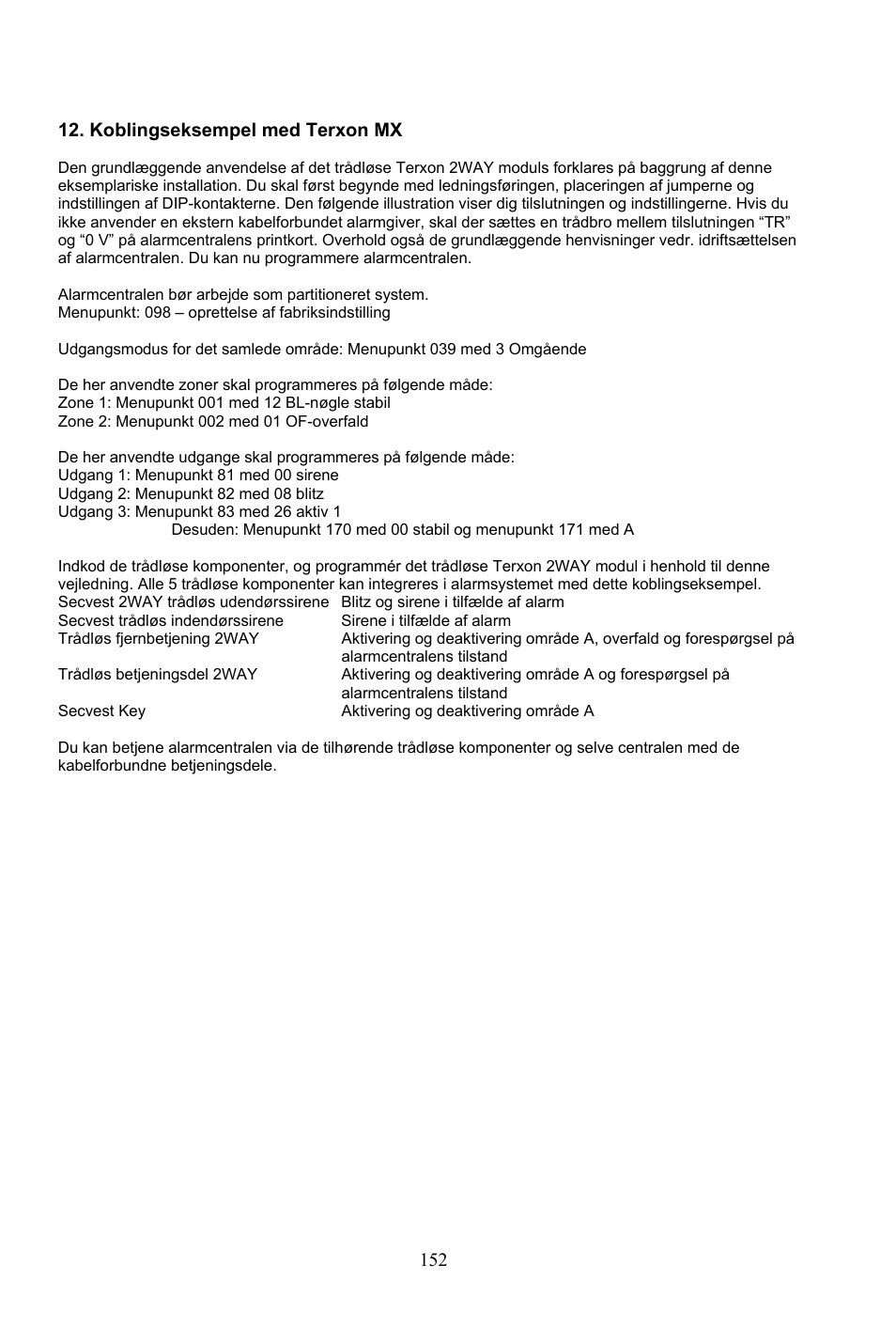 ABUS AZ4290 Terxon 2WAY Module User Manual | Page 152 / 156