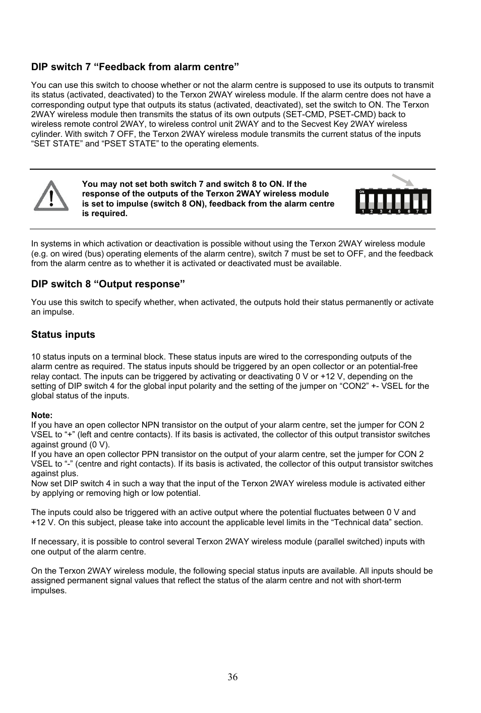 ABUS AZ4290 Terxon 2WAY Module User Manual | Page 36 / 156