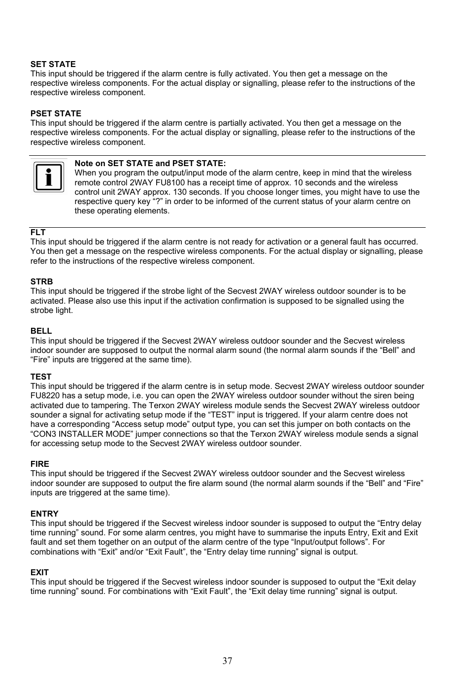 ABUS AZ4290 Terxon 2WAY Module User Manual | Page 37 / 156