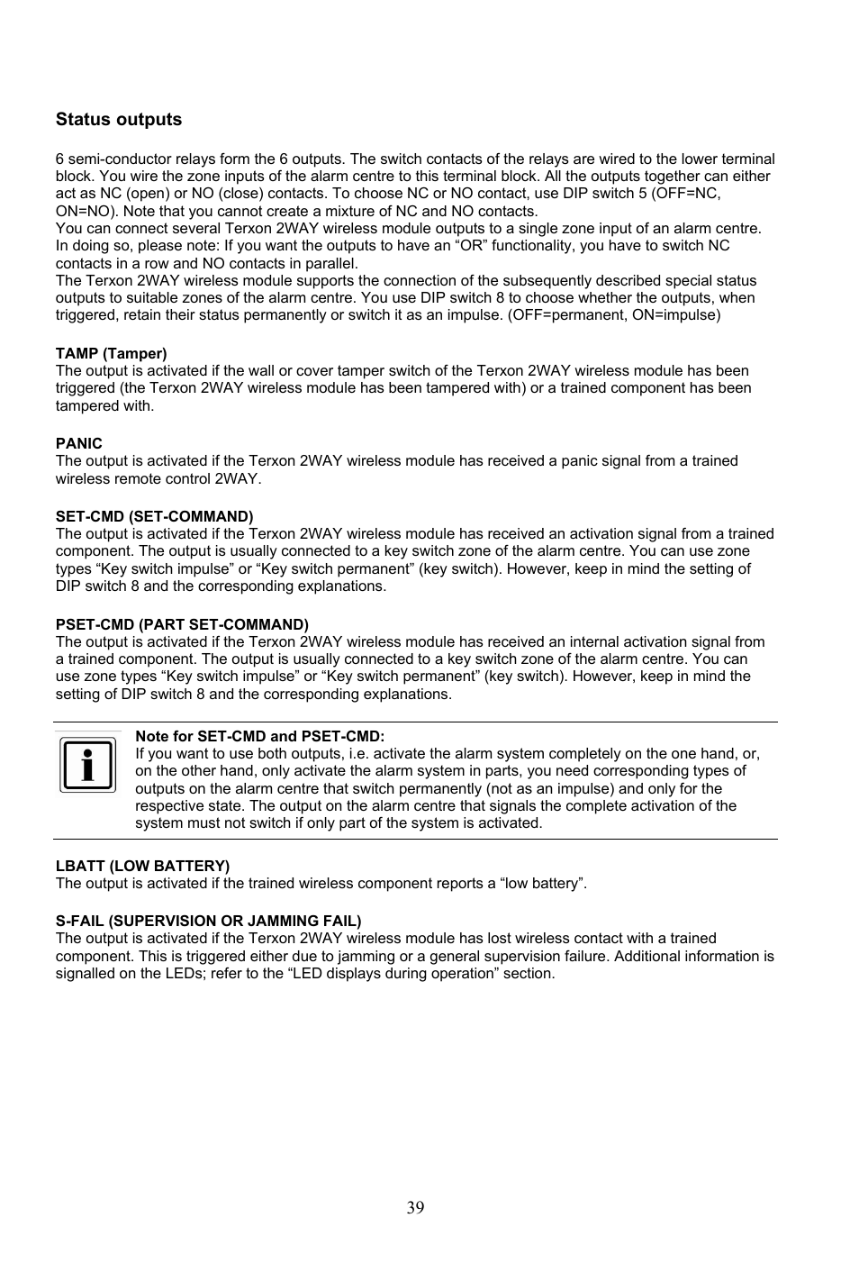 ABUS AZ4290 Terxon 2WAY Module User Manual | Page 39 / 156