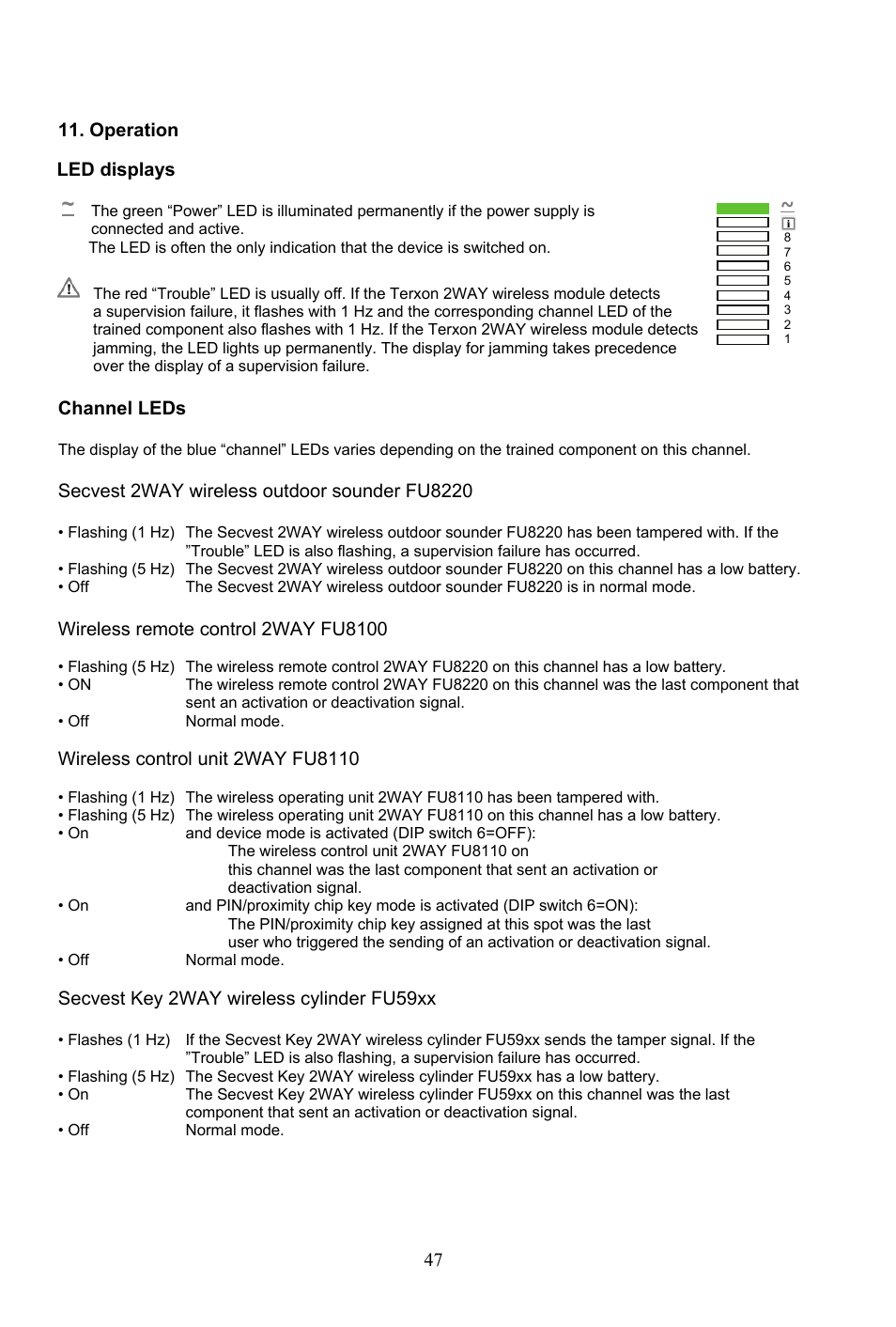 ABUS AZ4290 Terxon 2WAY Module User Manual | Page 47 / 156