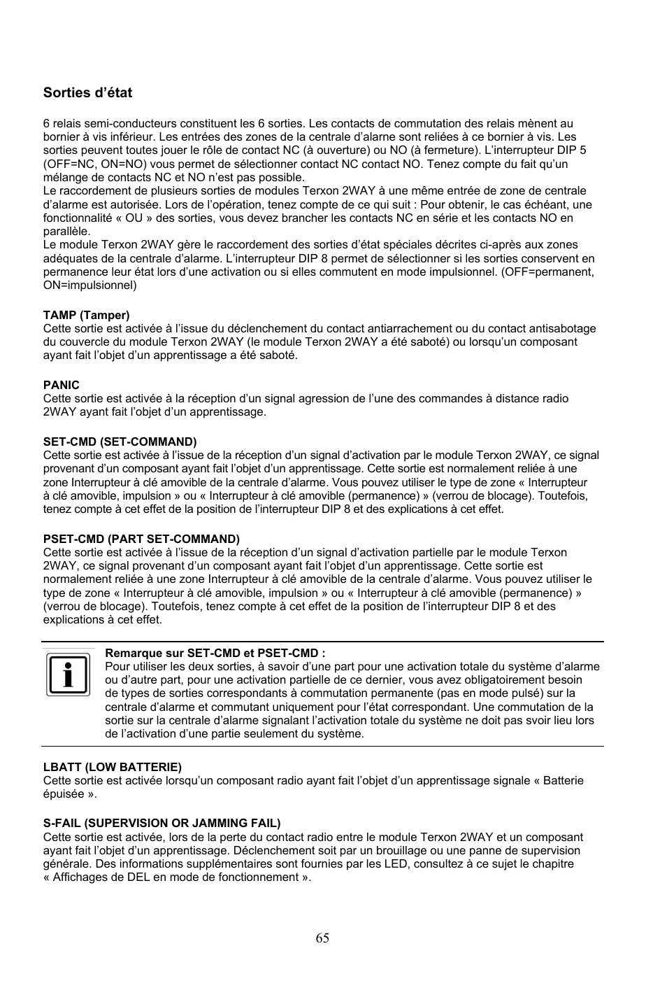 ABUS AZ4290 Terxon 2WAY Module User Manual | Page 65 / 156