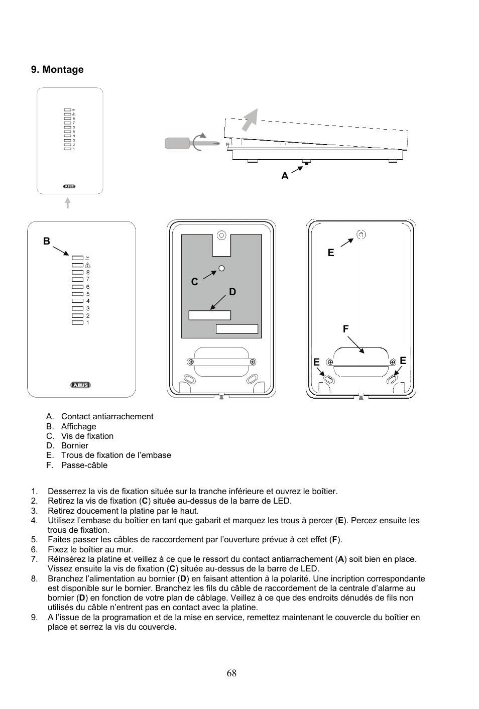 ABUS AZ4290 Terxon 2WAY Module User Manual | Page 68 / 156