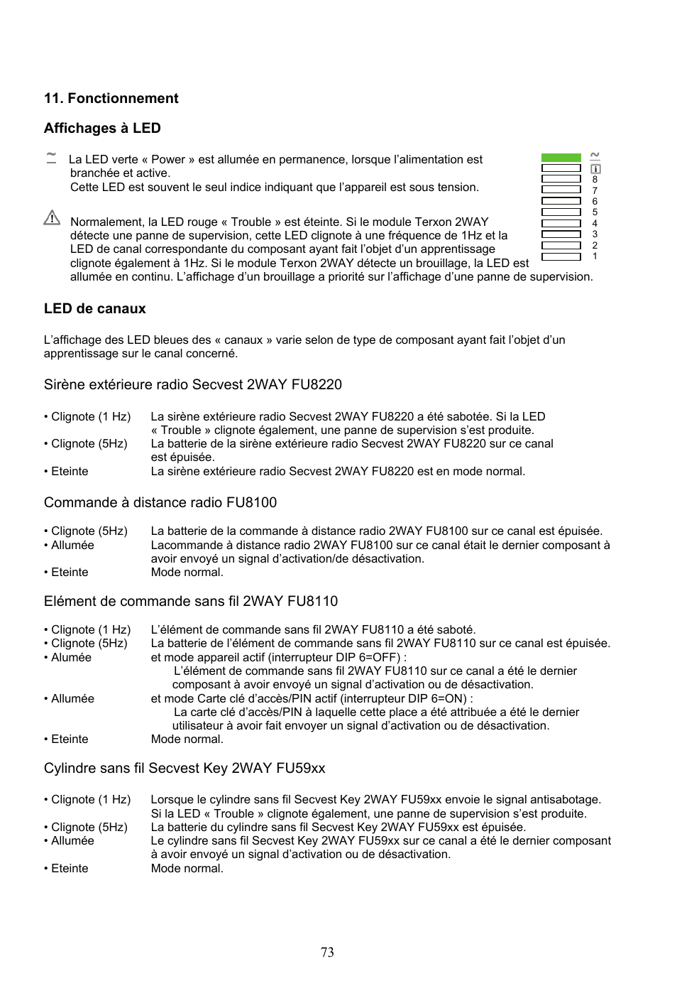 ABUS AZ4290 Terxon 2WAY Module User Manual | Page 73 / 156