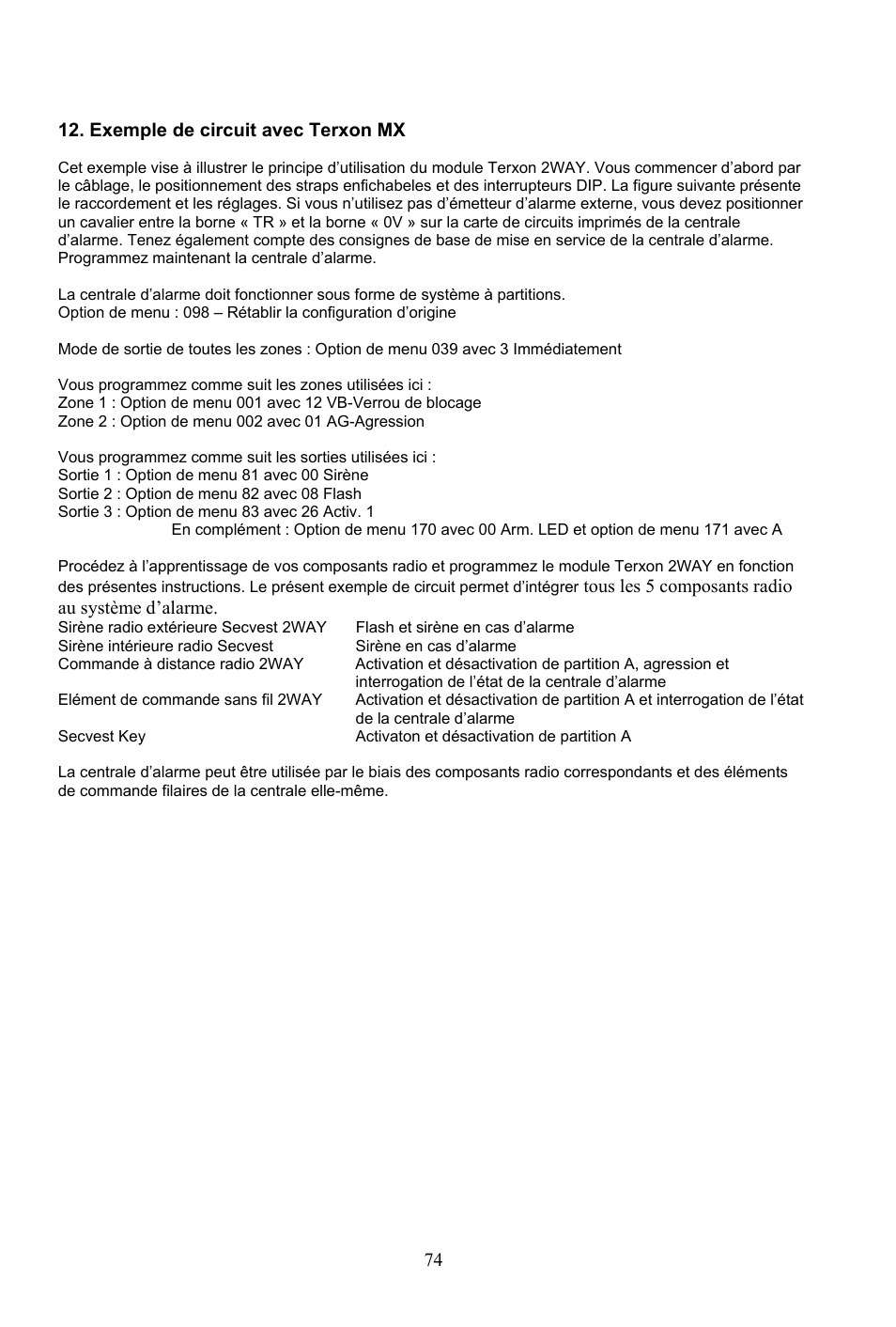 ABUS AZ4290 Terxon 2WAY Module User Manual | Page 74 / 156