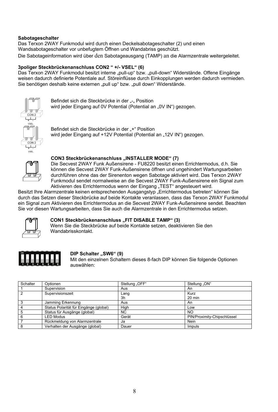 ABUS AZ4290 Terxon 2WAY Module User Manual | Page 8 / 156