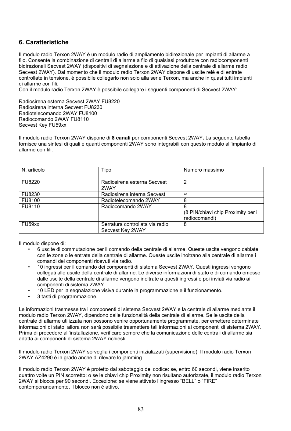 ABUS AZ4290 Terxon 2WAY Module User Manual | Page 83 / 156