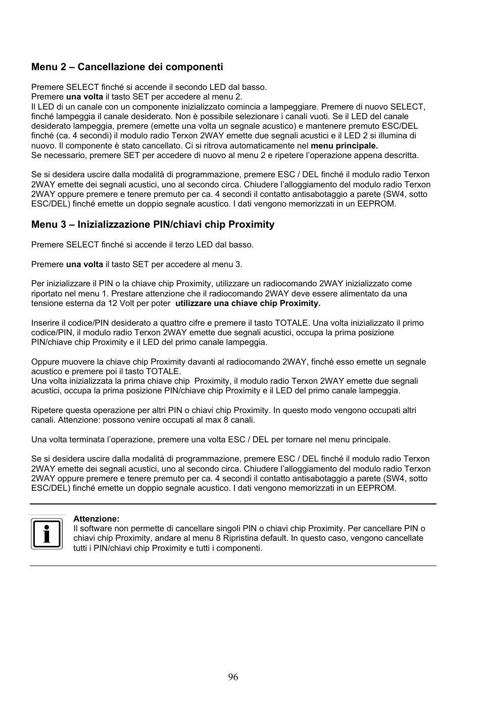 ABUS AZ4290 Terxon 2WAY Module User Manual | Page 96 / 156